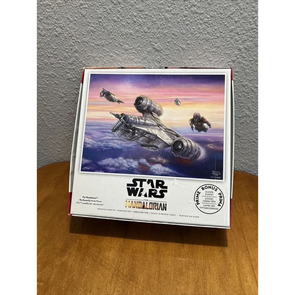 NEW Thomas Kinkade Disney Star Wars The Mandalorian The Escort puzzel and poster